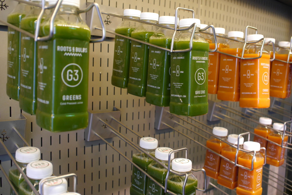 juices on the wire at Roots & Bulbs